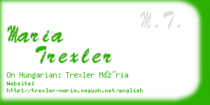 maria trexler business card